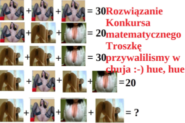Rozwiązanie konkursu matematycznego BlogSU.pl - Bloga ShowUp.tv